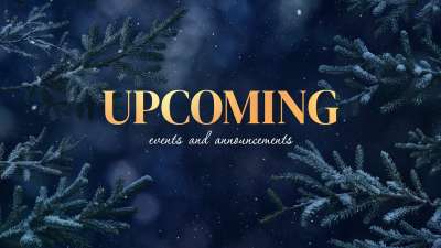 Christmas Wintertide Upcoming