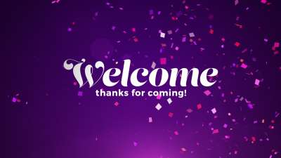 Confetti Welcome