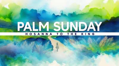 Easter Color Palm Sunday Title