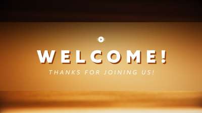 Glass Bokeh Welcome Stream