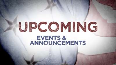 Memorial Day Announcements