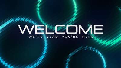 Neon Glass Welcome