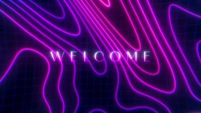Neon Topo Welcome