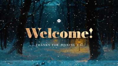 Snow Day Welcome Stream