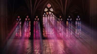 Stained Glass Scene 21