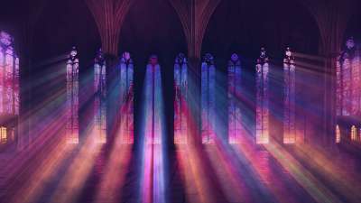 Stained Glass Scene 3