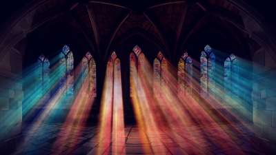 Stained Glass Scene 5