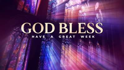 Stained Glass Scene Close